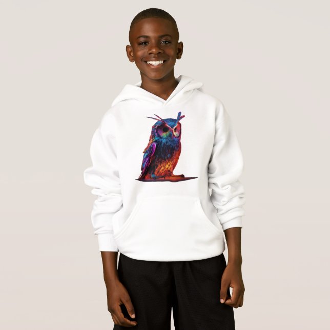 Radiant Owl Hoodie (Front Full)