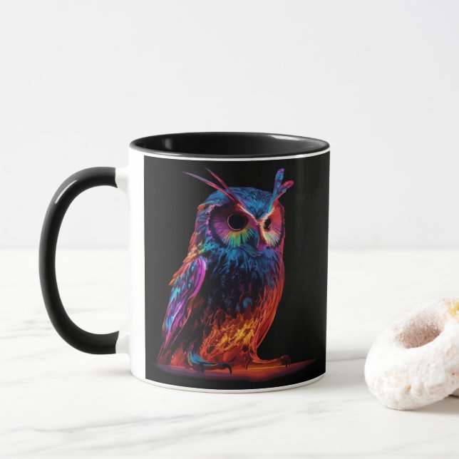 Radiant Owl Mug (With Donut)