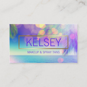 Radiant Palm Tree Business Card