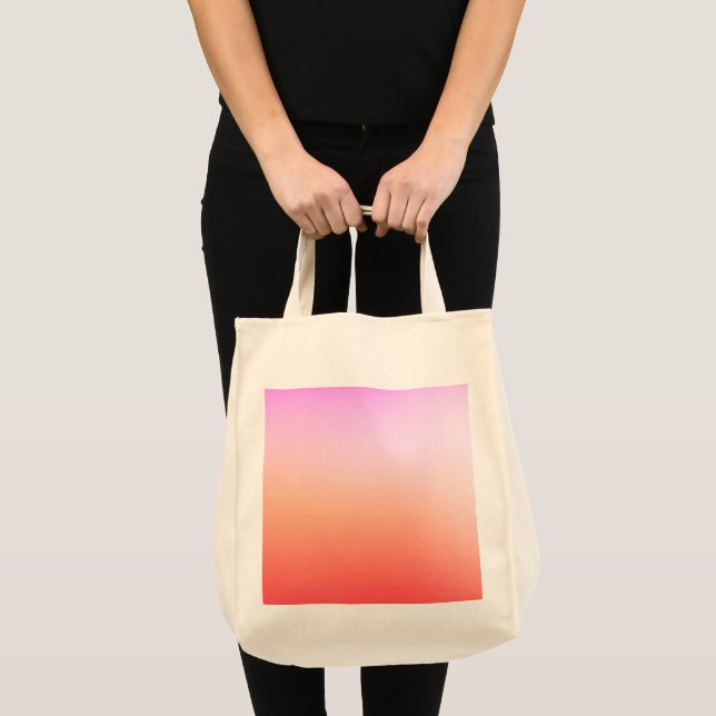 Radiant Pastel Sunset Gradient Tote Bag (Front (Product))