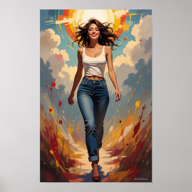Radiant Path of Joyful Confidence Poster (Front)