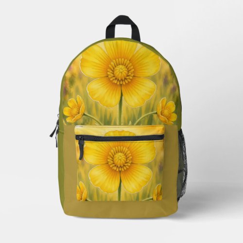 Radiant Petal Series – Buttercup Printed Backpack