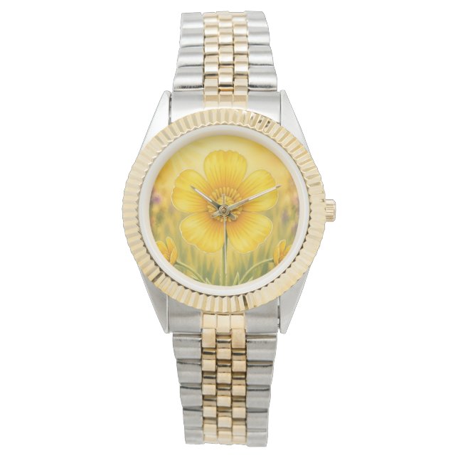 Radiant Petal Series – Buttercup Watch (Front)
