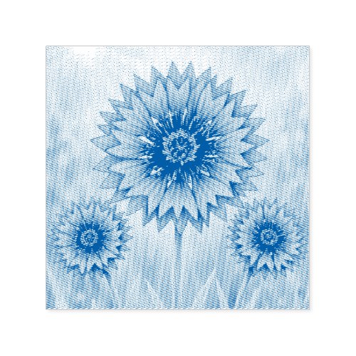 Radiant Petal Series – Cornflower Self-inking Stamp