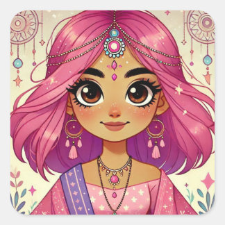 Radiant Pink Dream Aura Sticker Sheet
