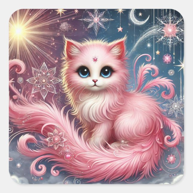 Radiant Pink Dream Aura Sticker Sheet (Front)