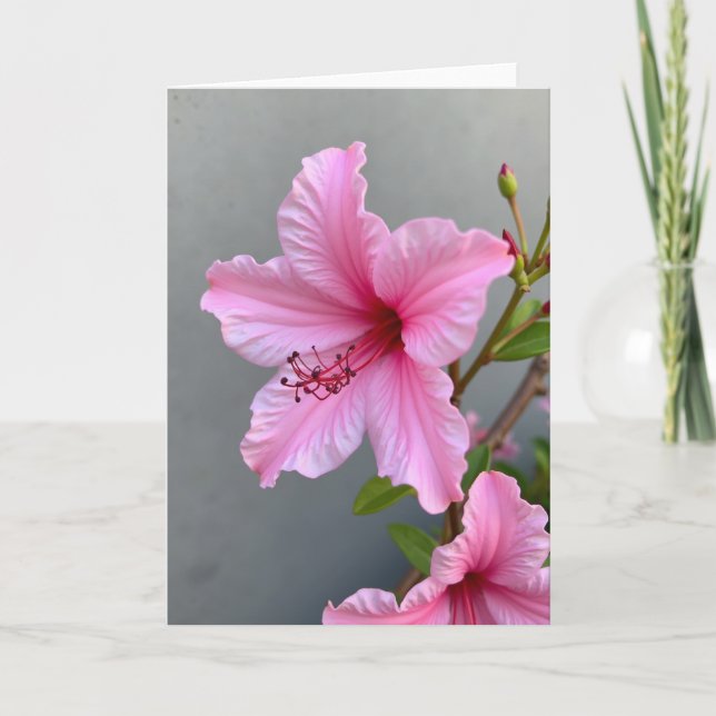 Radiant Pink Floral Mother Card (Front)
