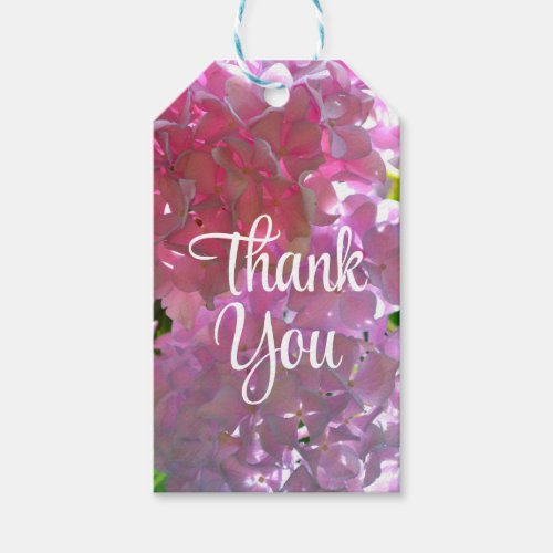 Radiant Pink Hydrangeas pink flowers pink flowers Gift Tags