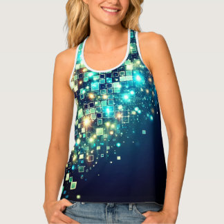 Radiant Pixel Bokeh Tank Top