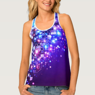 Radiant Pixel Bokeh Tank Top