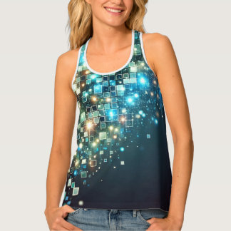 Radiant Pixel Bokeh Tank Top