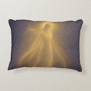 Radiant Presence Angel of Golden Light Accent Pillow