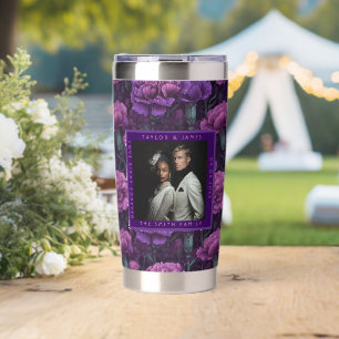 Radiant Purple Carnation Charm Boho Wedding Insulated Tumbler