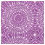 Radiant Purple Geometric Bloom Fabric