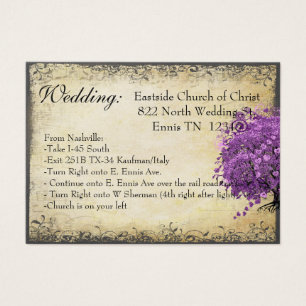 Radiant Purple Heart Leaf Tree Wedding