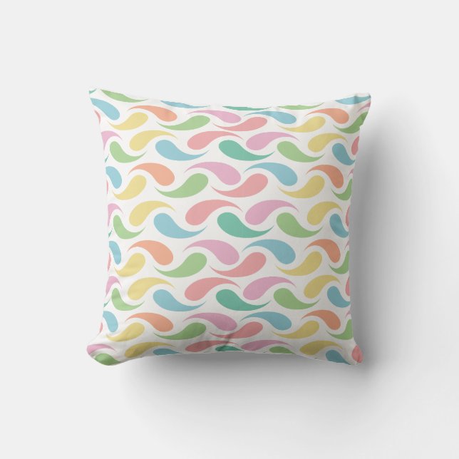 Radiant Raindrop Throw Pillow (Front)