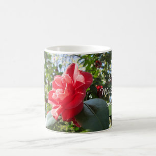 Radiant Red Camellia - Personalized Mother's Day Coffee Mug
