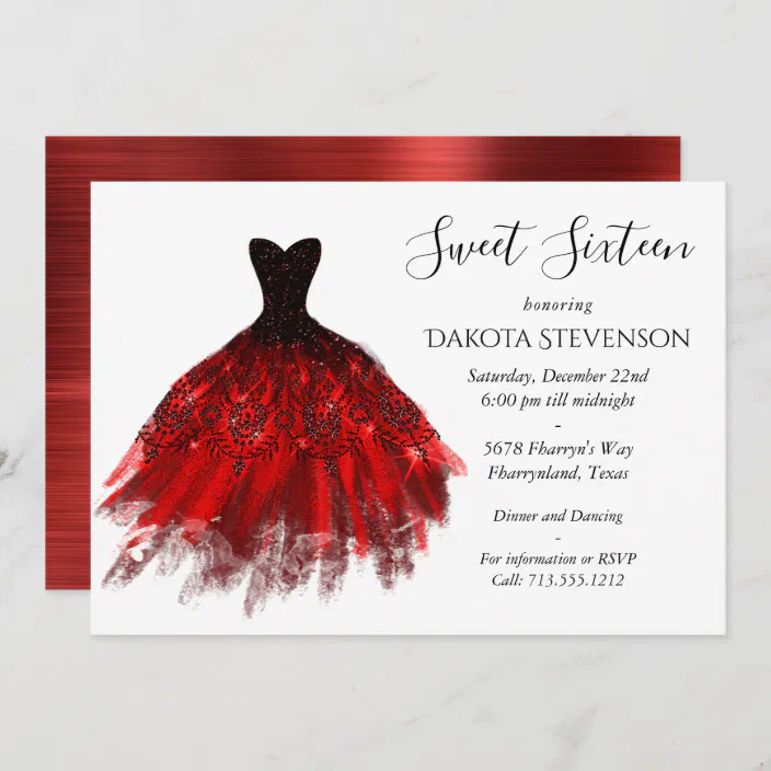 Radiant Red Luxury Ball Gown Sweet 16 ...