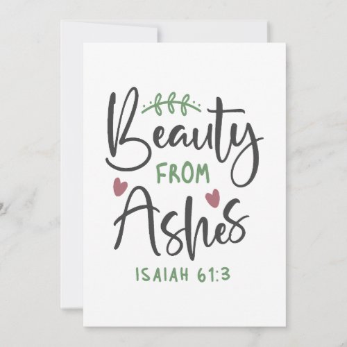 Radiant Redemption _ Isaiah 613 Christian Design Thank You Card