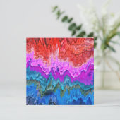"Radiant Reflection" Colourful Abstract Art  (Standing Front)
