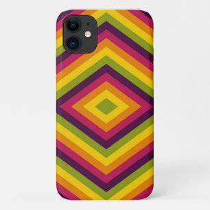 Radiant Retro Diamonds iPhone 11 Case