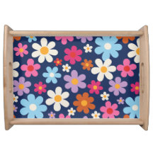 Radiant Retro Flower Blooms