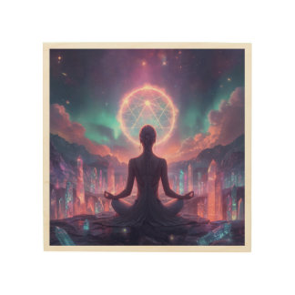 Radiant Sacred Meditation Wood Wall Art