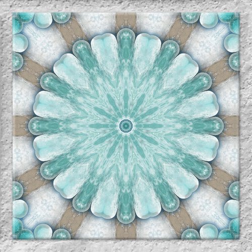 Radiant Sea Geometric Design Bathroom Tile