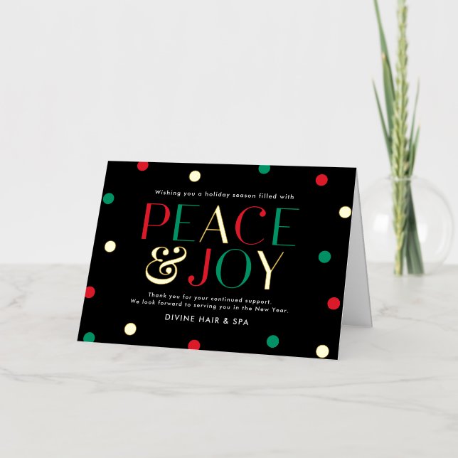 Radiant Season FOIL Business Holiday Card (Front)