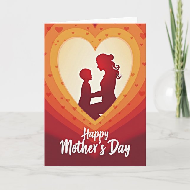 Radiant Silhouettes Mothers Card (Front)