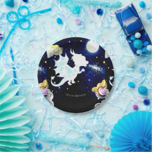 Radiant Simple Dragon Birthday Paper Plates