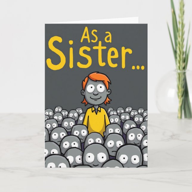 Radiant Sister Mothers Day Card (Front)