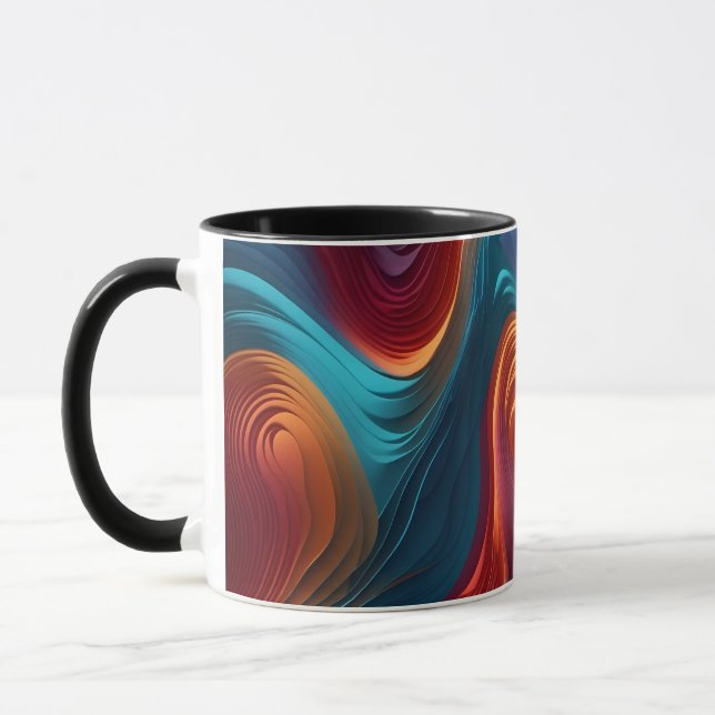 Radiant Spectrum Ceramic Mug (Left)