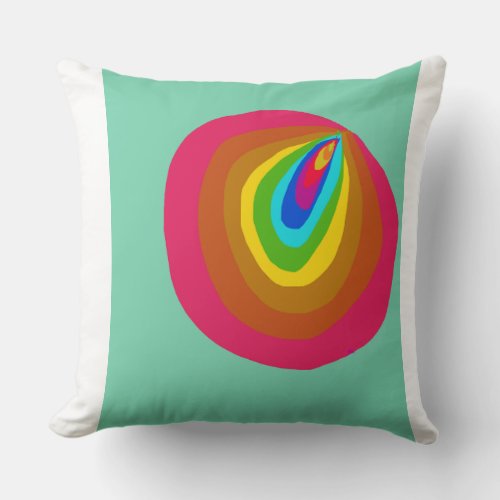 Radiant Spiral Mollusk Pillow