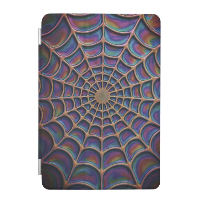 Radiant Spiral Web Abstract iPad Mini Cover (Front)