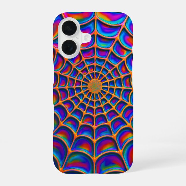 Radiant Spiral Web Abstract Iphone Case (Back)
