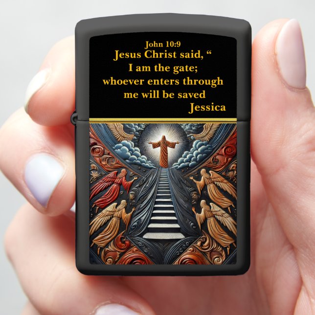 Radiant Stairway to Salvation Zippo Lighter (In Hand)