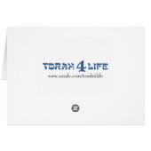 Radiant Star of David Cards (Back Horizontal)