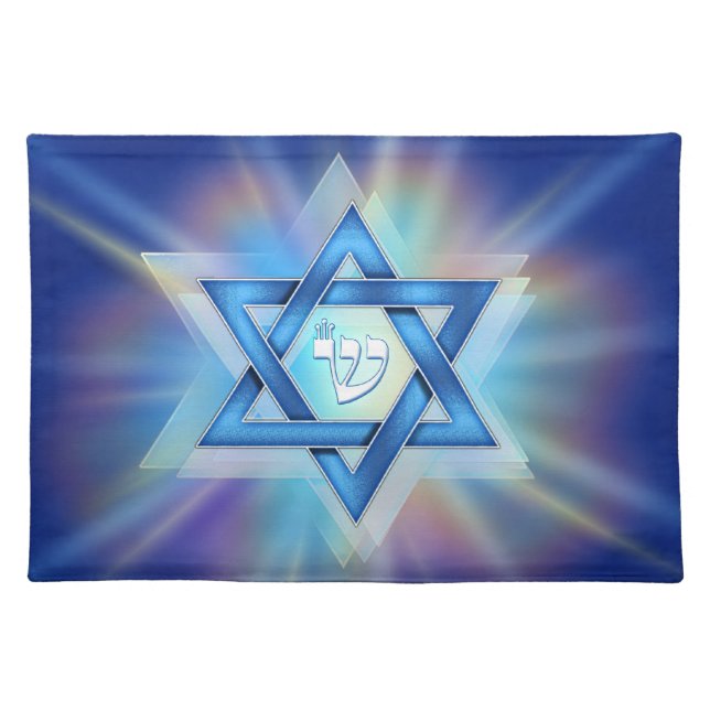 Radiant Star of David Placemat (Front)