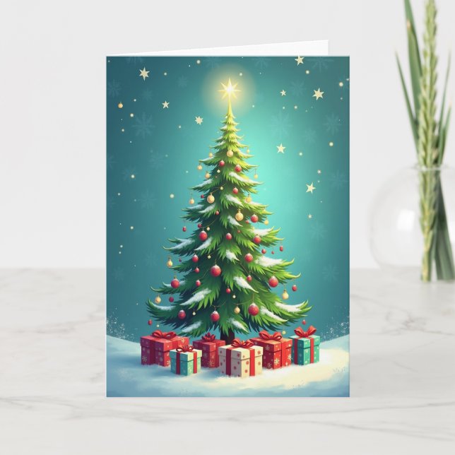 Radiant Star Tree Card (Front)