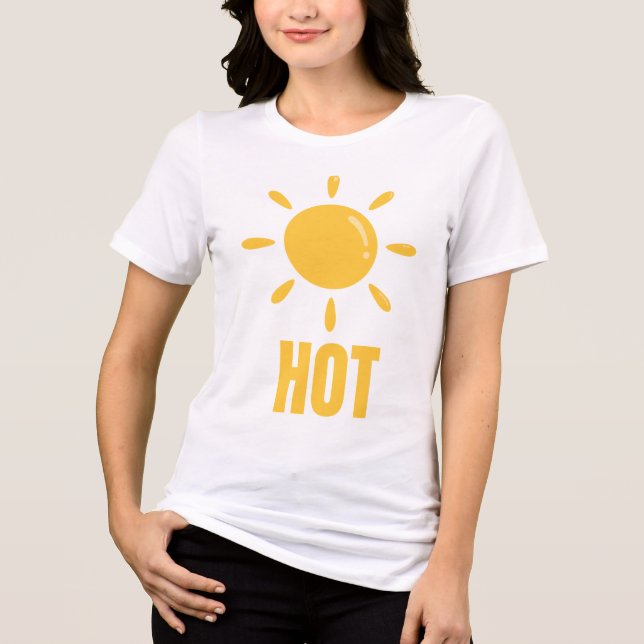  Radiant Sun – Hot & Bold Design Tri-Blend Shirt (Front)