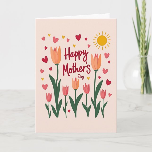 Radiant Sun Mothers Day Card (Front)