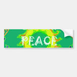 Radiant Sun: Peace Be With You Inspirational Print Bumper Sticker