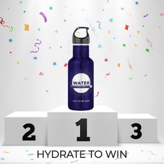 Radiant Sun Water Quote with Good Day Bar Stainless Steel Water Bottle