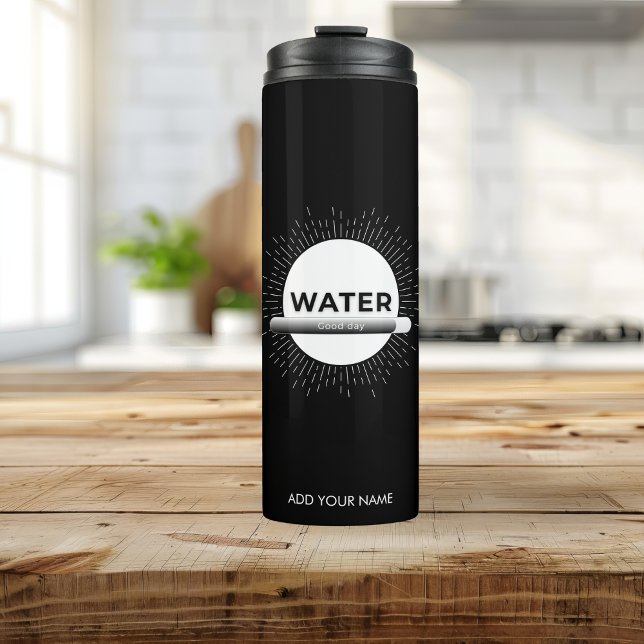 Radiant Sun Water Quote with Good Day Bar Thermal Tumbler (Creator Uploaded)