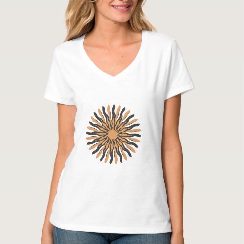 Radiant Sunburst Pattern T_Shirt T_Shirt