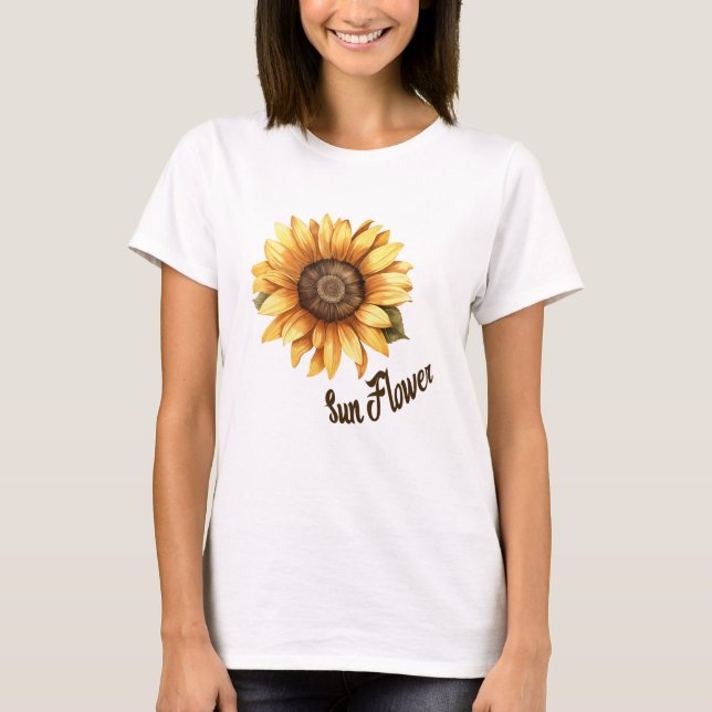 Radiant Sunflower Blooms Women's Tee T-Shirt (Front)