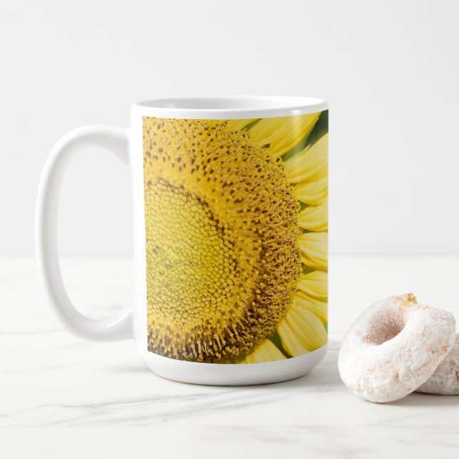 Radiant Sunflower Mug (With Donut)