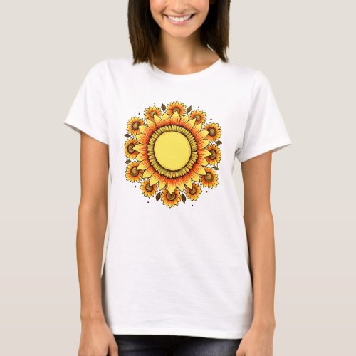 Radiant sunflower  T_Shirt