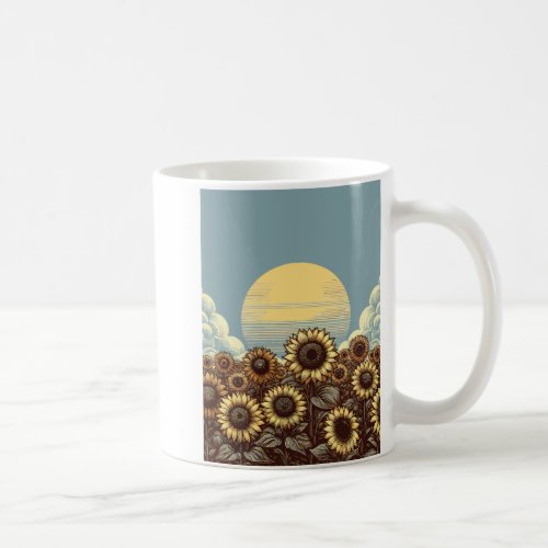 Radiant Sunflower T Shirt Design to Embrace Summer Coffee Mug